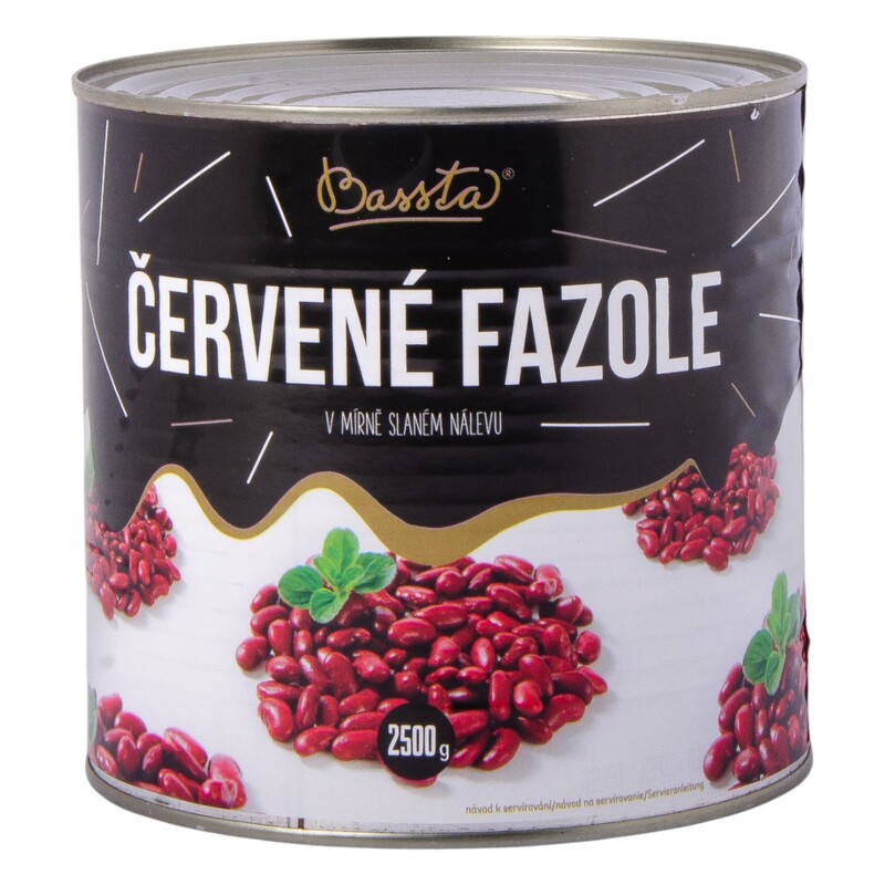 Fazuľa červená 3/1P  2500g (1500g) /6x