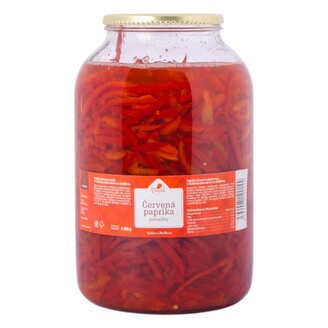 Paprika červená rezaná 4/1S  3400g (1900g)