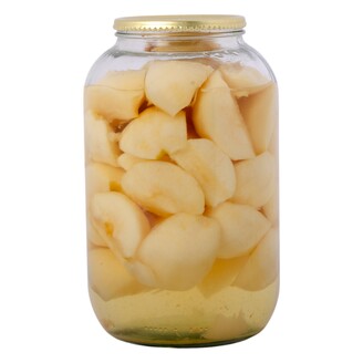 Jablká lúpané štvrtené 4/1S  3050g (1495g)