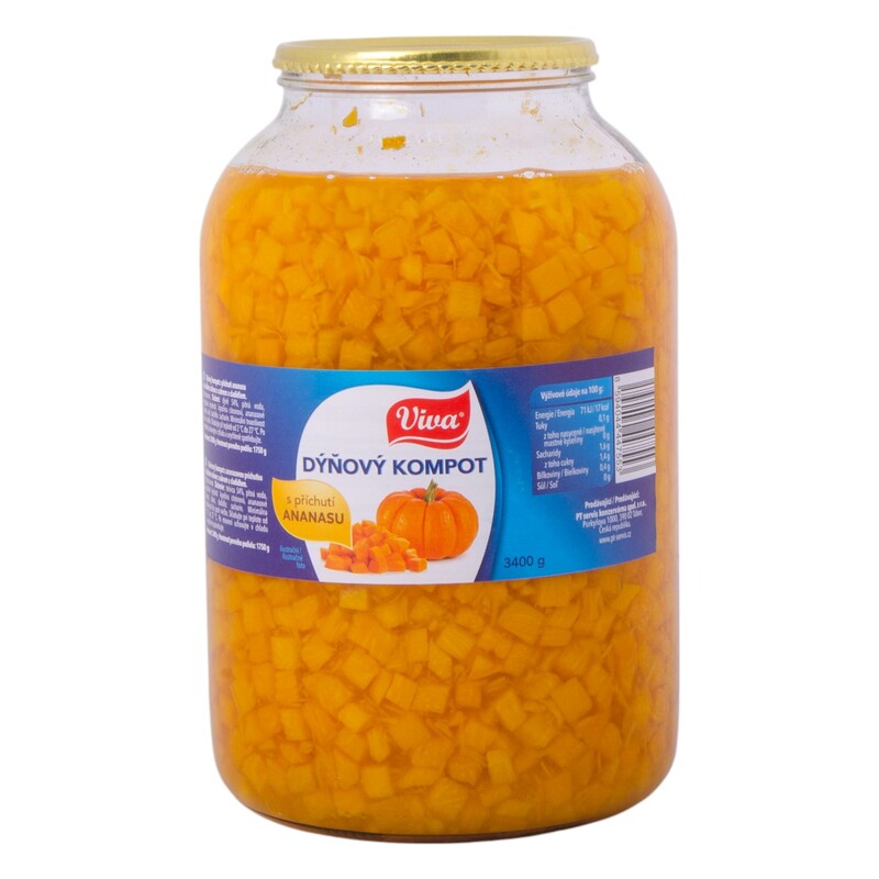Tekvica s príchuťou ananásu 4/1S  3300g (1850g)