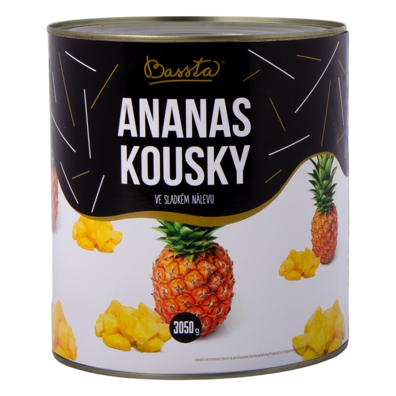 Ananás kocky 3/1P  3050g (1840g) /6x