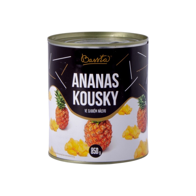 Ananás kocky P850  850g (490g)/12x