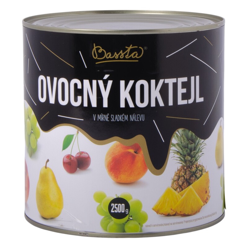 Ovocny koktail 3/1P  2500g/1500g /6x