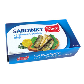 Sardinky v oleji P125EO /24x