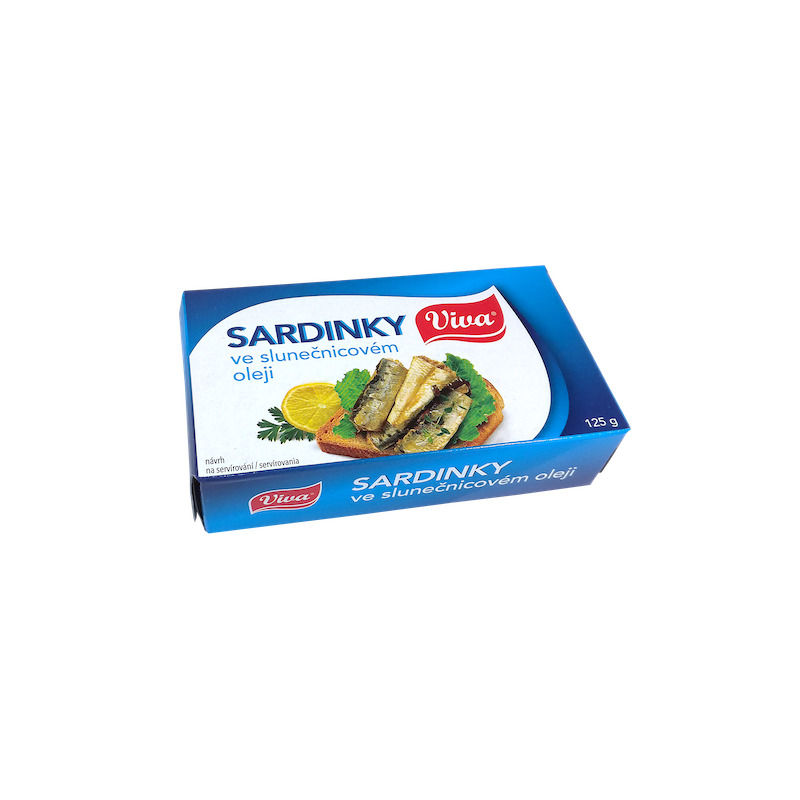 Sardinky v oleji P125EO /24x