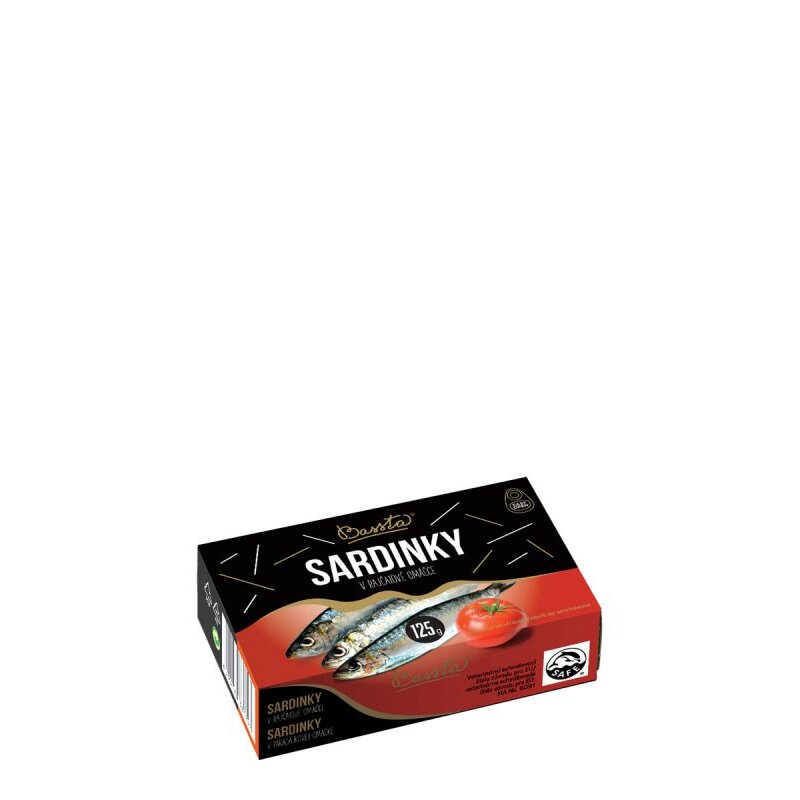 Sardinky v paradaj. omáčke P125EO /24x