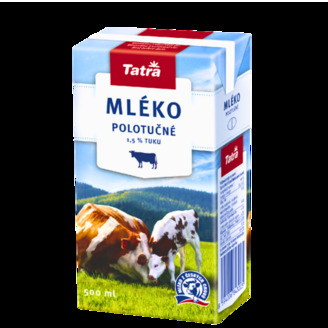 Trvanlivé mlieko polotučné 1l/12x