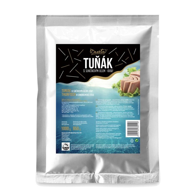 Tuniak v o. kúsy vakuované 1kg /16x