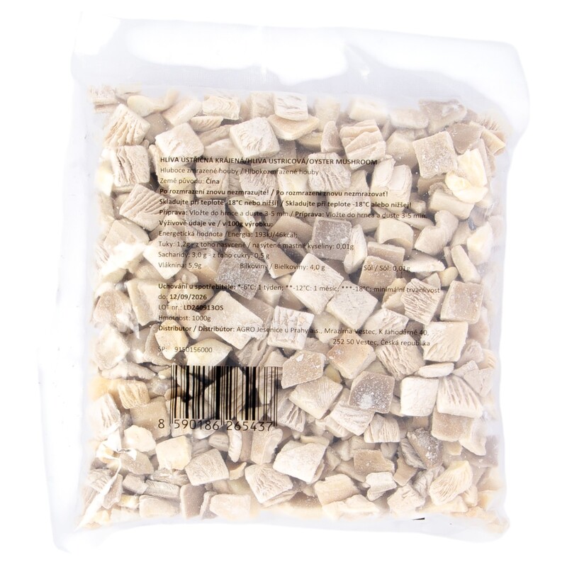 MRAZ. Hlíva ustricova 1kg/5x