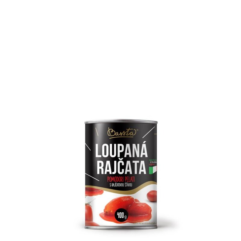 Paradajky krájená lúpaná P400 /12x