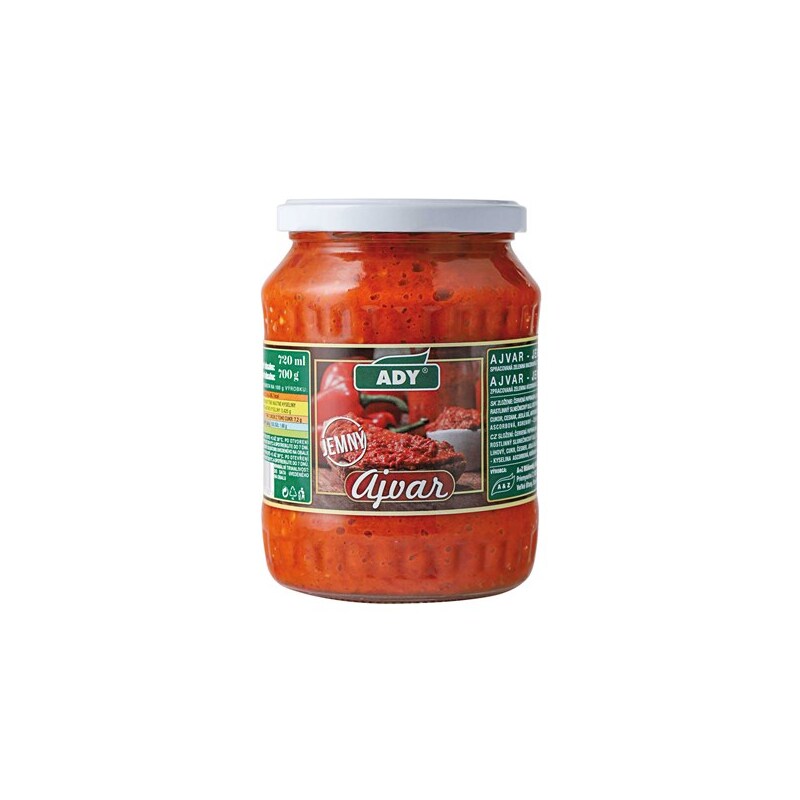 Papriková pasta Ajvar TO720ml/690g /8x