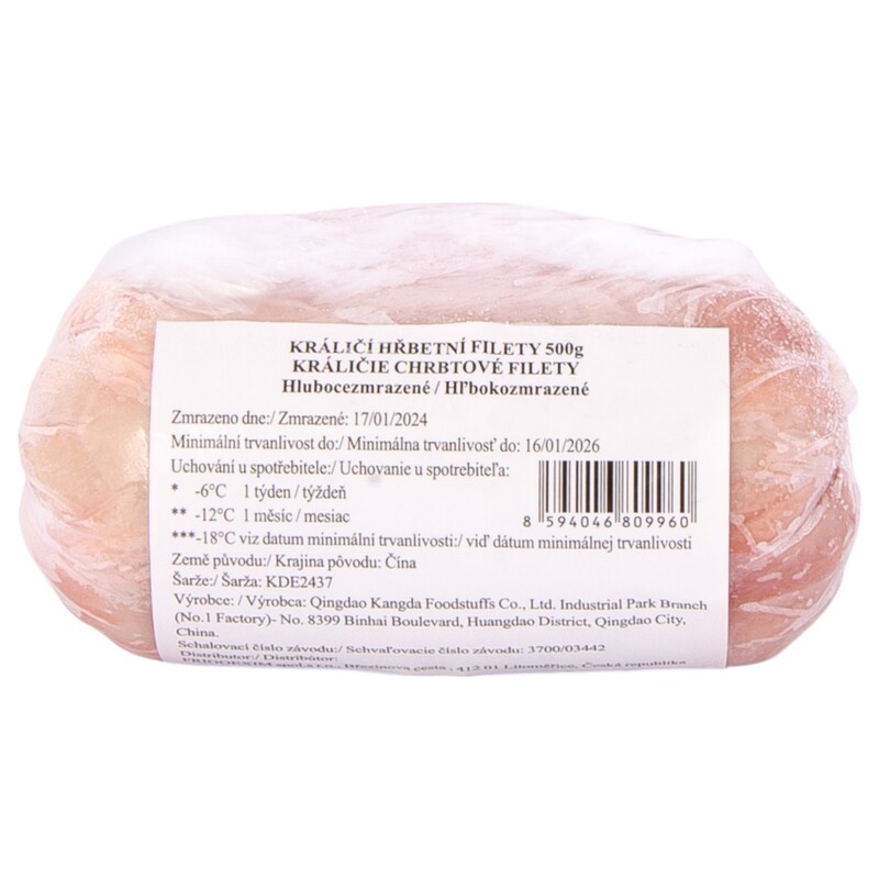 MRAZ. kraličie chrbty bez kosti 500g/10kg