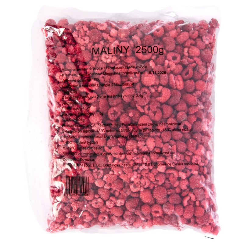 MRAZ. maliny 2,5kg