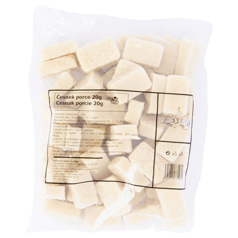MRAZ. cesnak porc. 20g 1kg