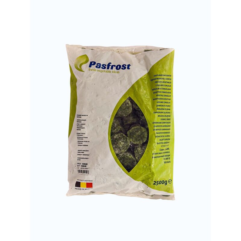 MRAZ. Pasfrost špenát sek. por. (30g) 2,5kg /4x