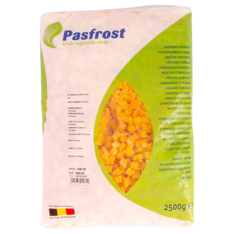 MRAZ. Pasfrost tekvica kocky 10x10 2,5kg /4x