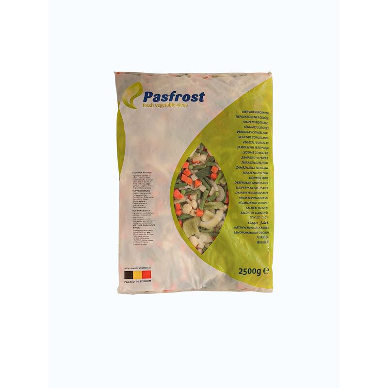 MRAZ. Pasfrost polievková zmes 2,5kg /4x