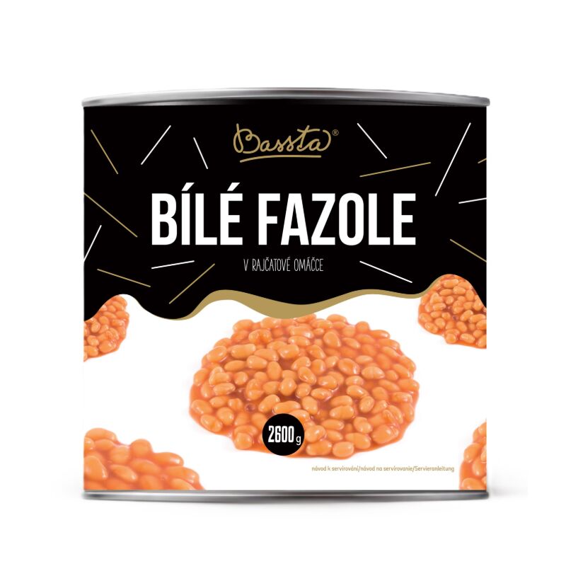 Fazula biela v tomatě 3/1P /6x