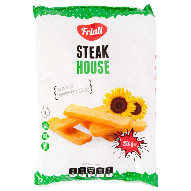 MRAZ. FRIALL hranolky steakové 2,5kg /4x