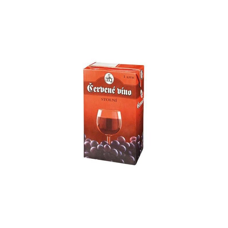 VÍNO ČERVENÉ krabicové 1l