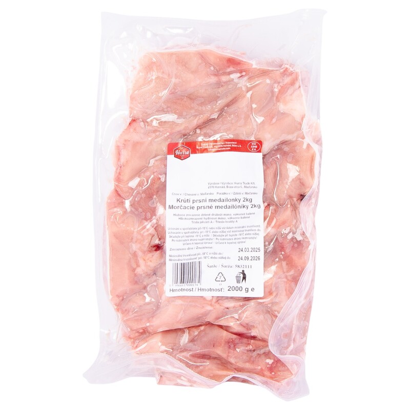 MRAZ. morčacie prsné medailónky cca 90g /10kg