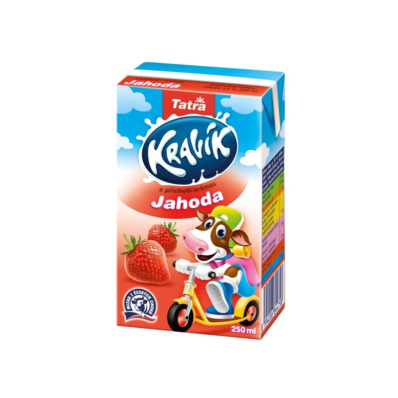 MLIEČNÝ nápoj Kravík jahoda 250ml [6x]