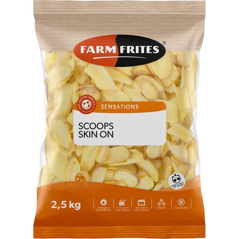 MRAZ. FF Scoops Skin On 528.001 2,5kg /5x