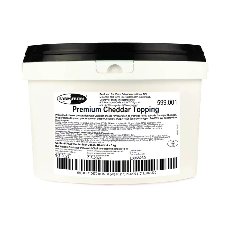 Farm Frites cheddar topping 599.001 3l/ 4x