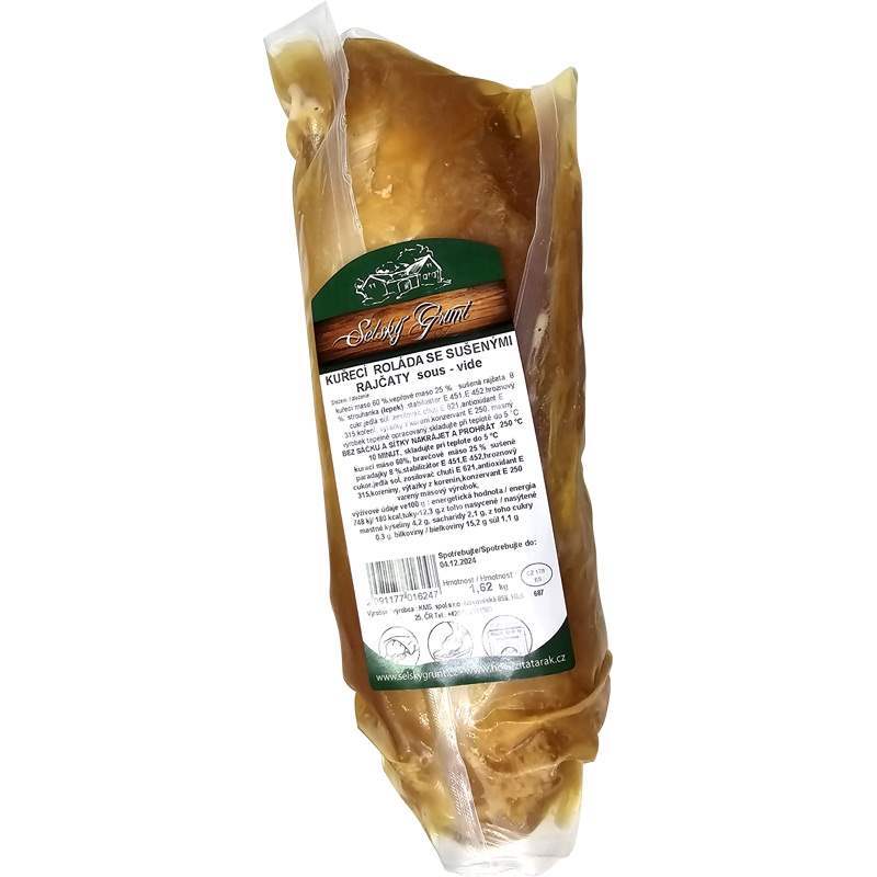 Sous-vide Kur. roláda s paradaj. cca1,6kg