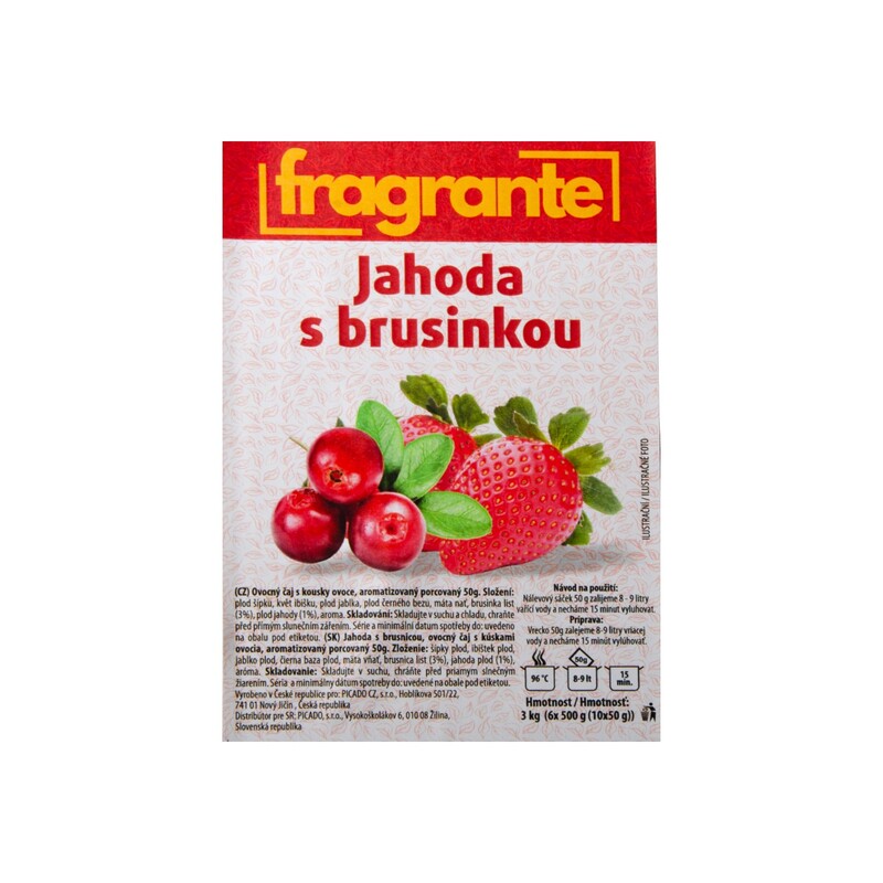 Fragrante čaj ovocný brusnica + jahoda 0,5kg /6x