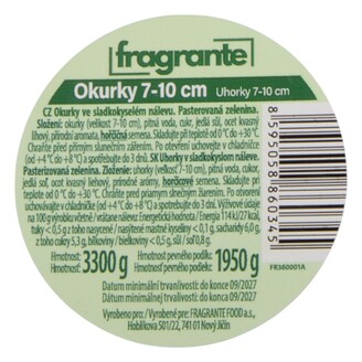Fragrante Uhorky 7-10 4/1S