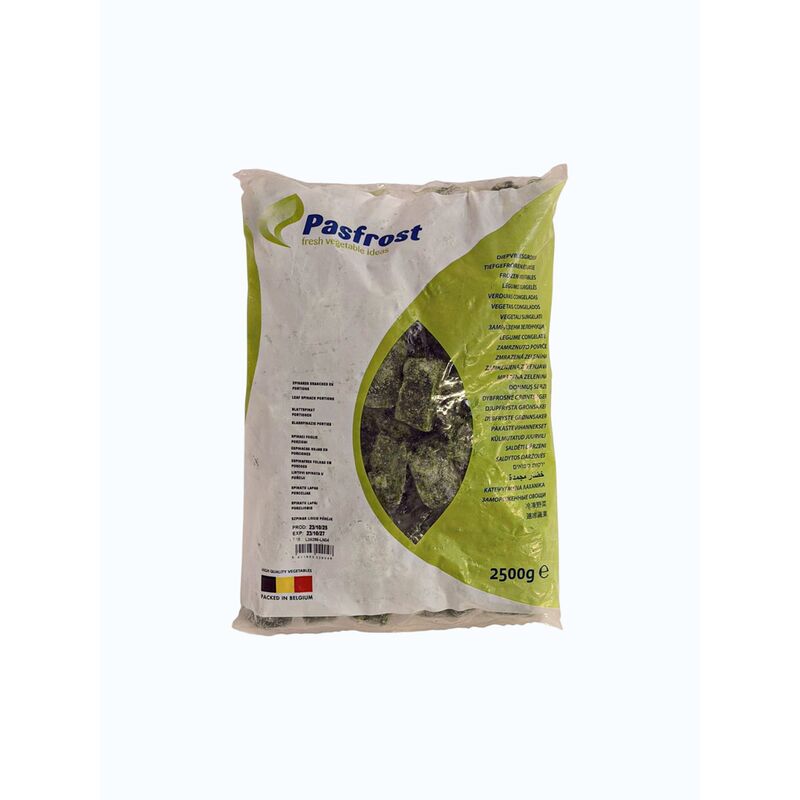 MRAZ. PF špenát listový porcie (50g) 2,5kg /4x