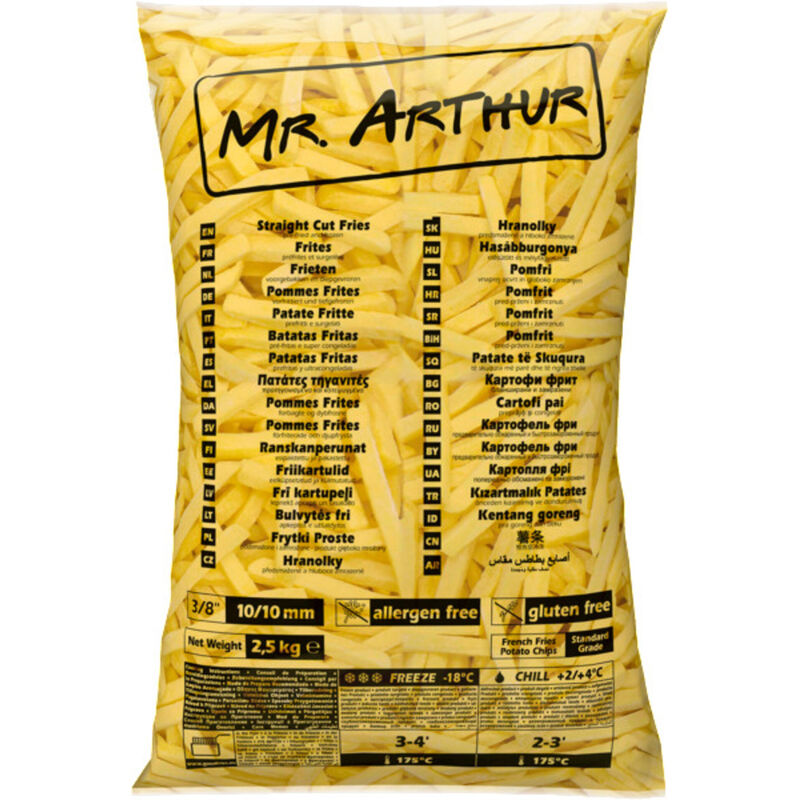 MRAZ. Mr. Arthur hranolky 10x10 2,5kg /4x